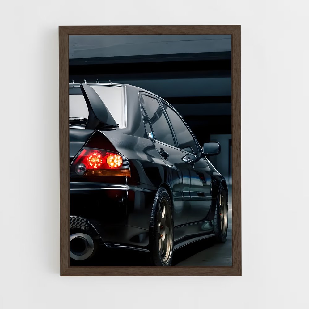 Poster Lancer Noir Éclat – affiche Mitsubishi (vue 5)